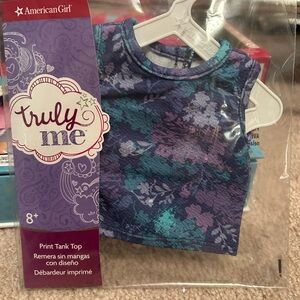 AMERICAN GIRL Truly Me purple and blue tank top #TrulyMe